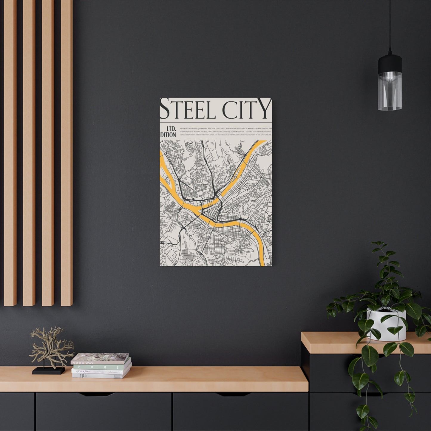 Steel City Poster Wall Art & Canvas Prints