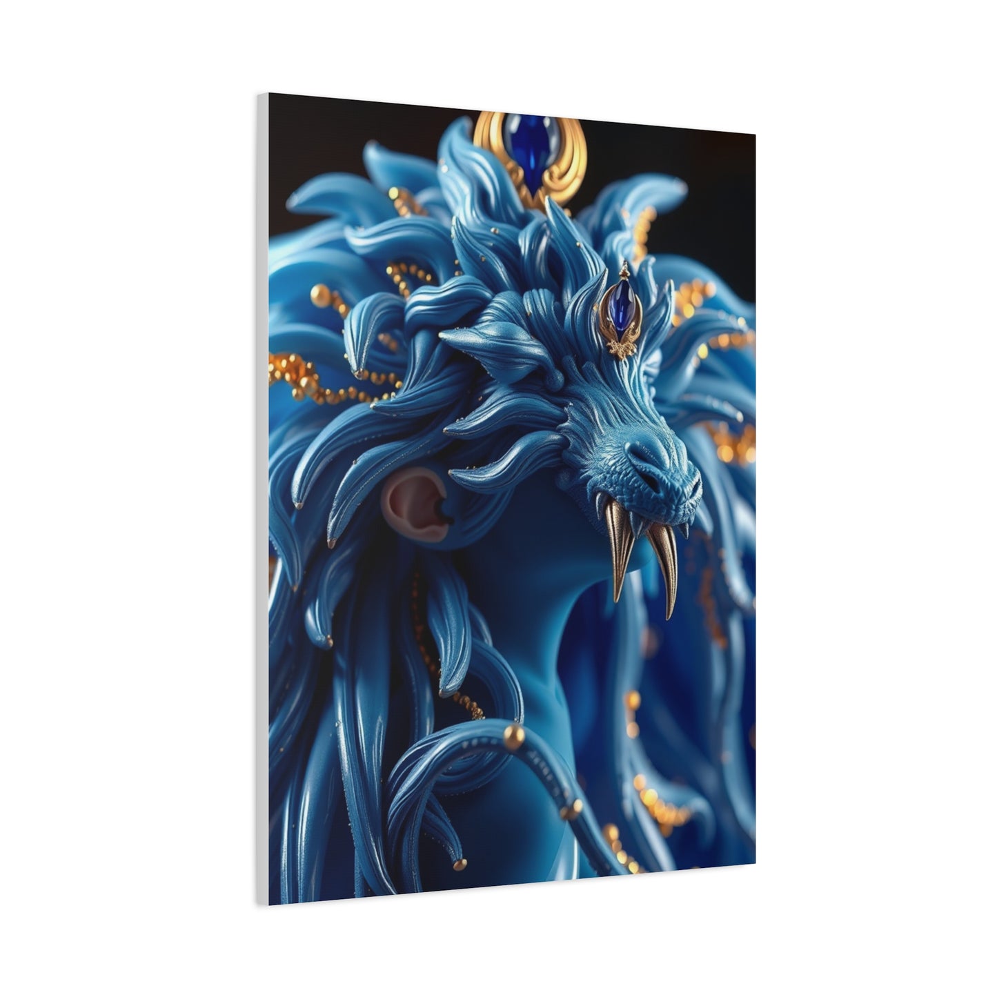Supreme Blue & Gold Art Collection Wall Art & Canvas Print