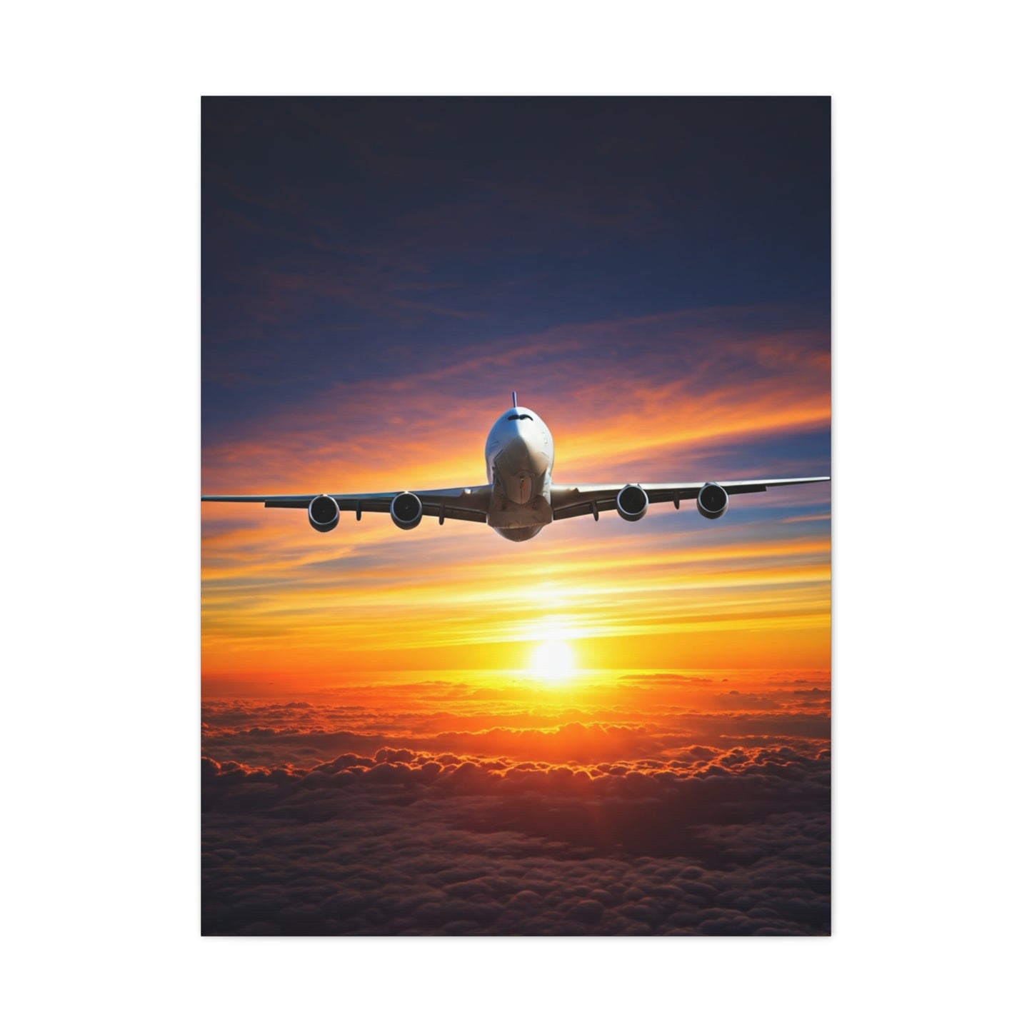 Sunset Horizon Flight Triumph Wall Art & Canvas Prints