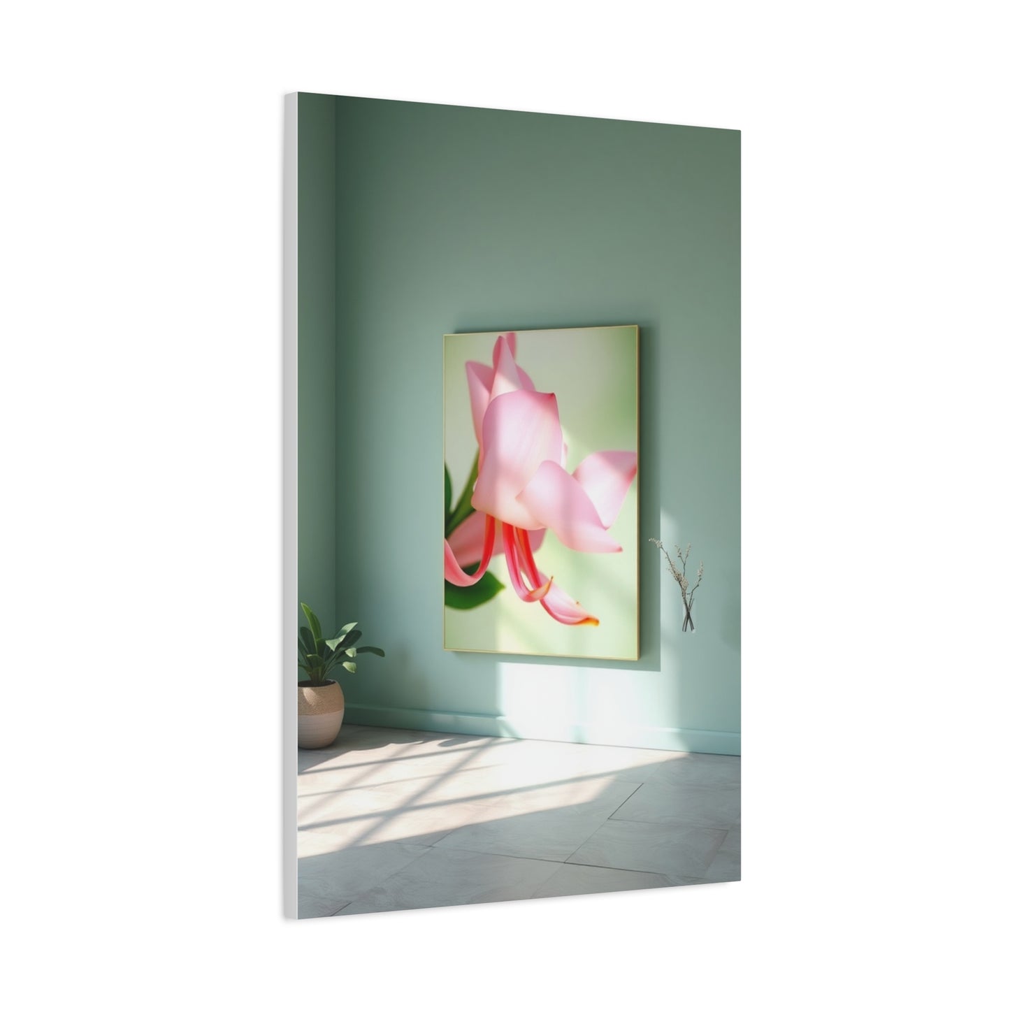 Green & Pink Canvas Art Luxury Canvas Wall Art & Canvas Print