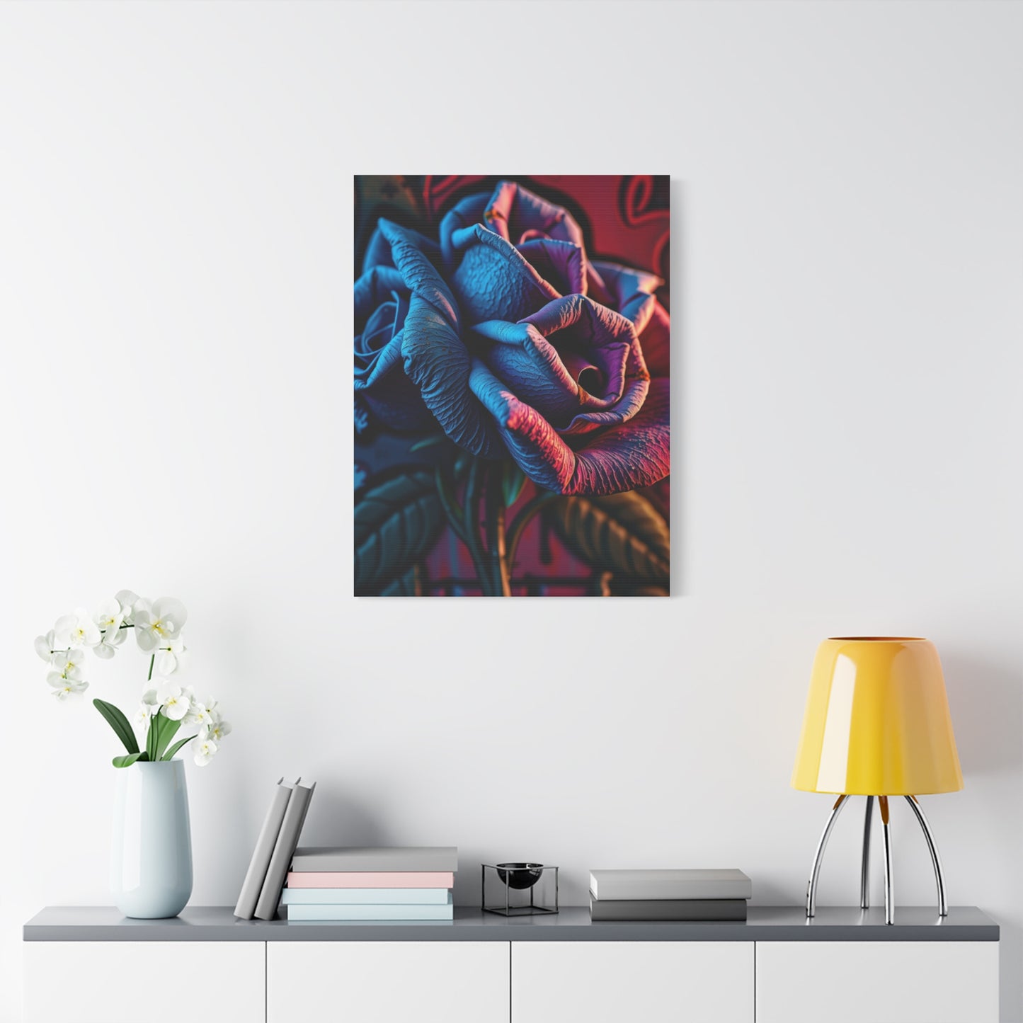 Noble Petals Graffiti Canvas Wall Art & Canvas Print