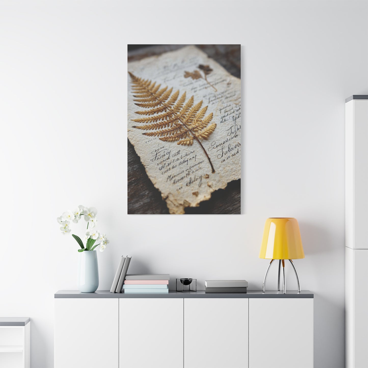 Antique Botanical Fern Study Wall Art & Canvas Print