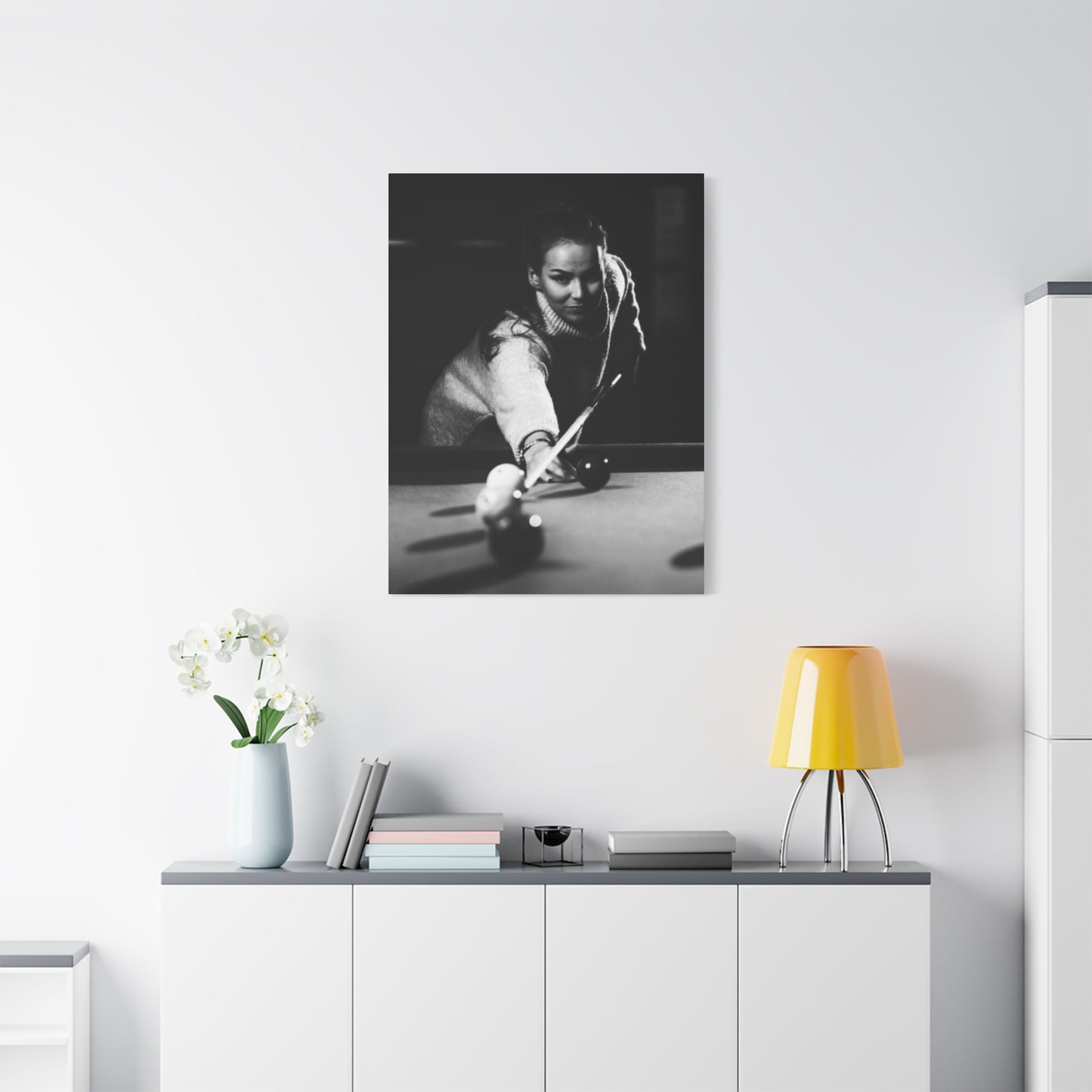 Women Playing Billiard Wall Art & Canvas Prints