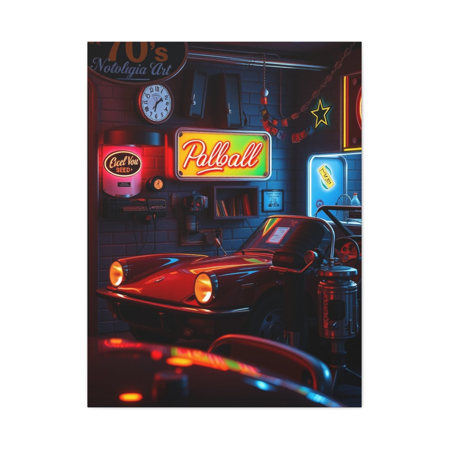 70’s Nostalgia Art Luxury Canvas Wall Art & Canvas Print