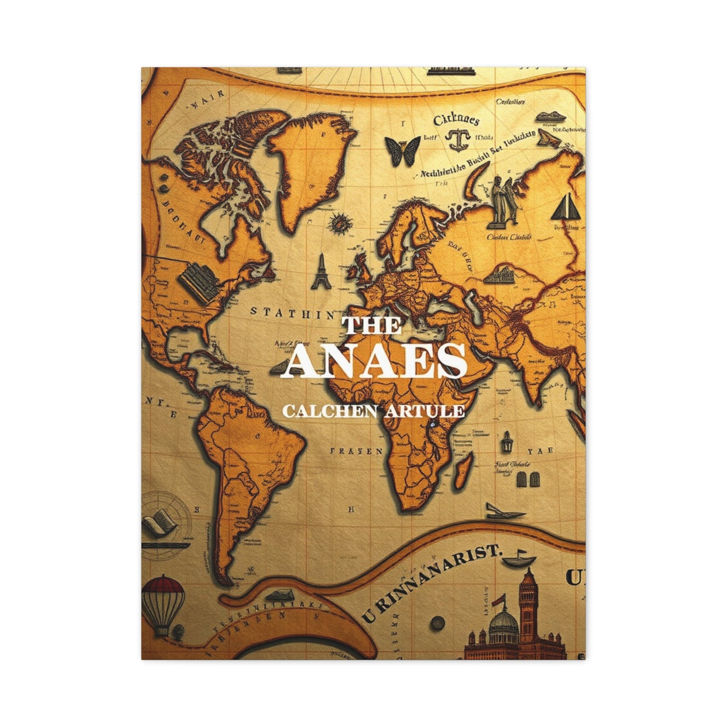 Antique Maps Art Supreme Canvas Wall Art & Canvas Print