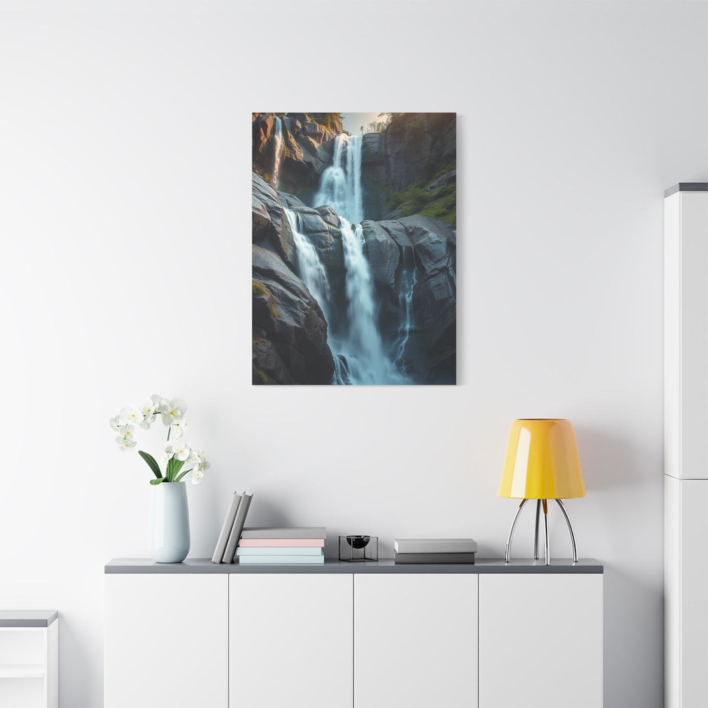 Sublime Cascade Abstraction Wall Art & Canvas Print