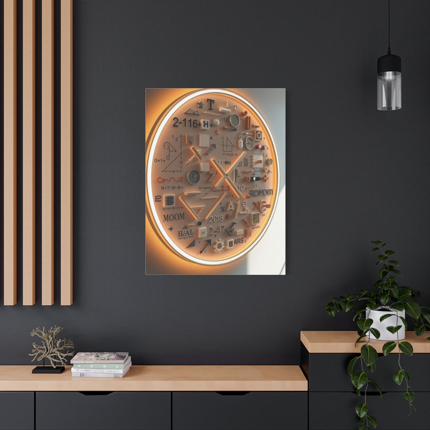 Modern Math Art for Creative Spaces Refined Canvas Wall Art & Canvas Print