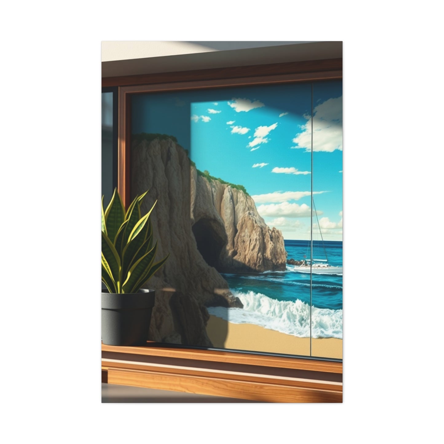 Azure Horizon Masterpiece Wall Art & Canvas Print