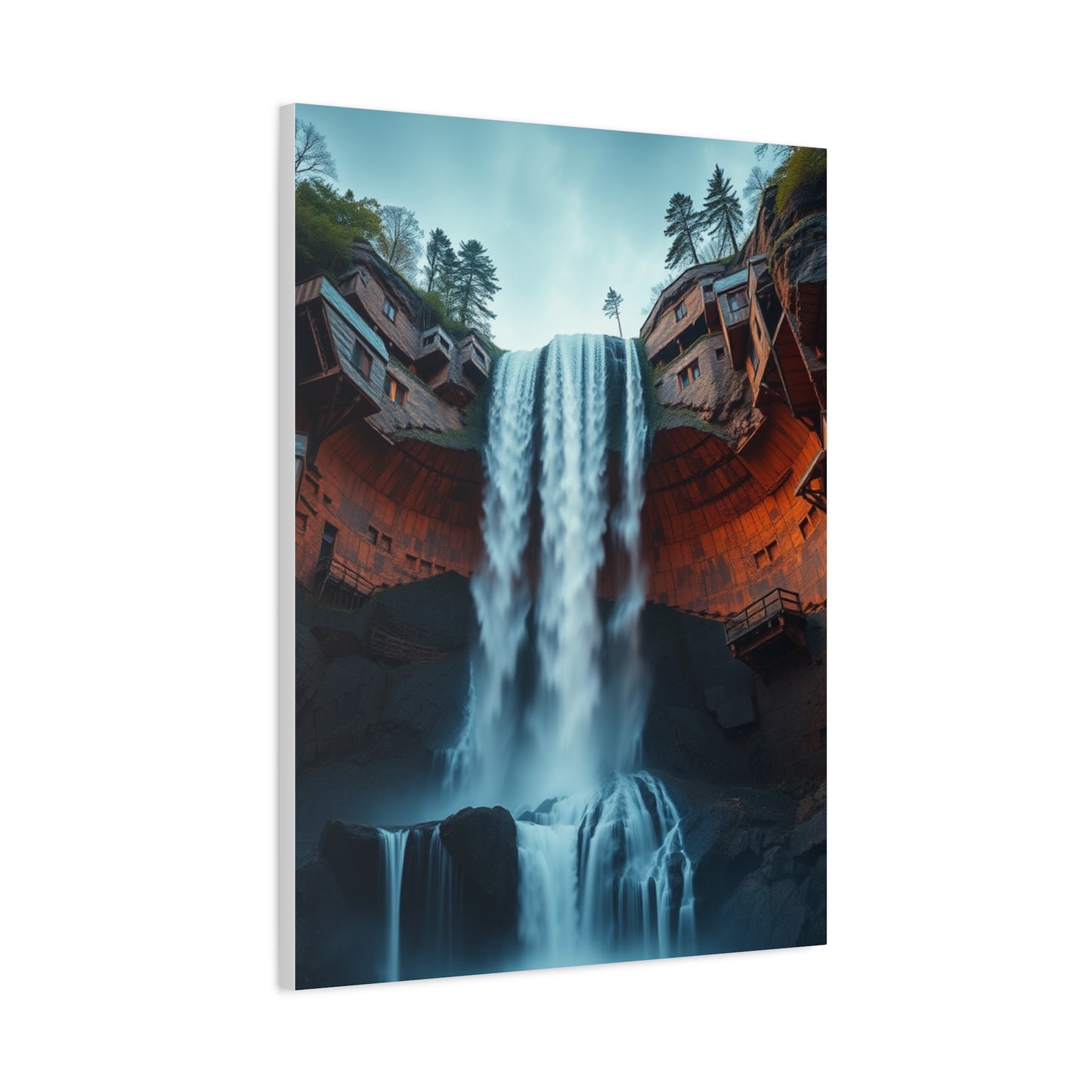 Fragmented Cascade Masterpiece Wall Art & Canvas Print