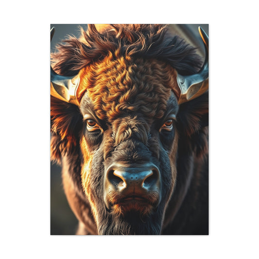Bison Majesty Canvas Wall Art & Canvas Print