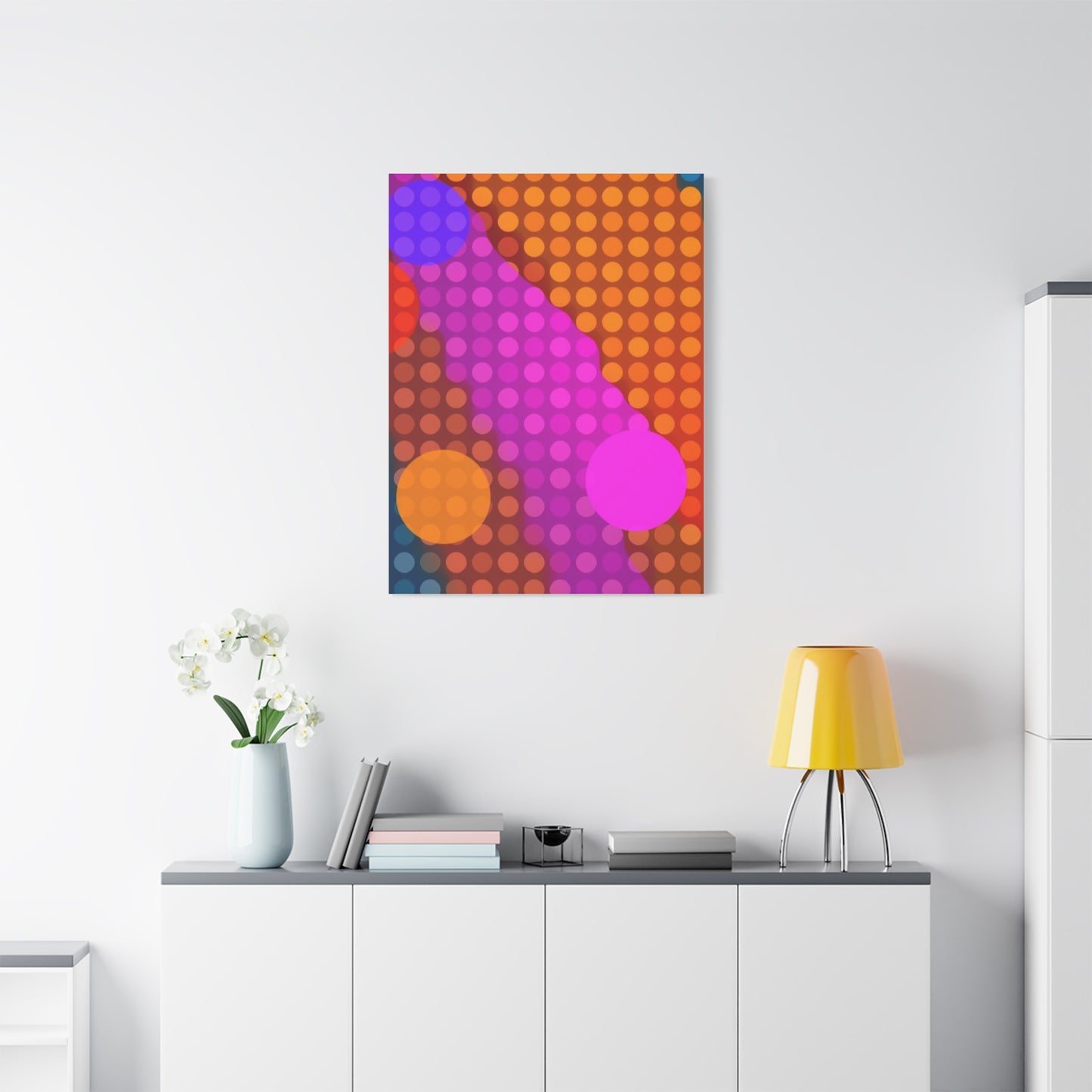 Vision Polka Dot Pattern Art Art Wall Art & Canvas Print