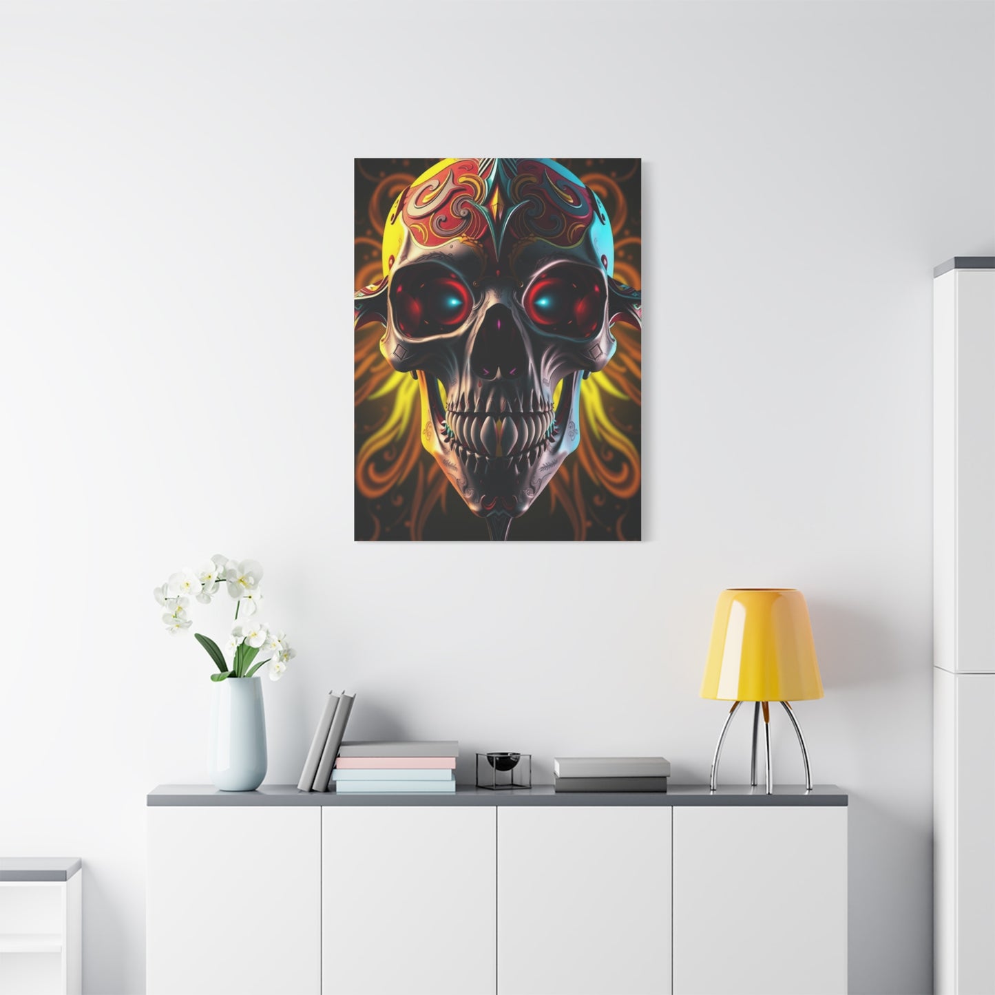 Masterpiece 3D Trippy Skull Art By Ali Gulec Art Vision Wall Art & Canvas Print