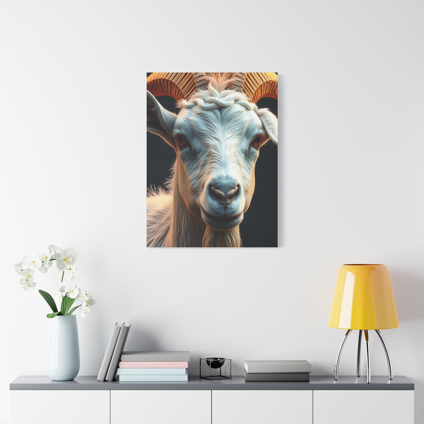 Caprine Elegance Canvas Wall Art & Canvas Print