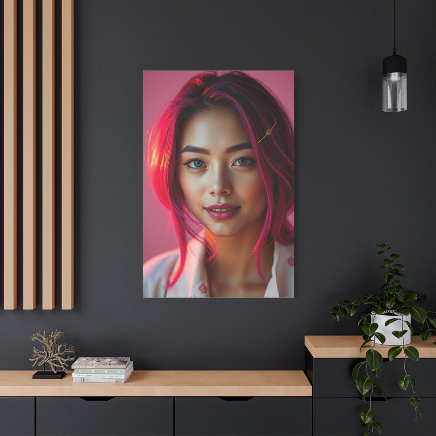 Vision Magenta Art Art Wall Art & Canvas Print