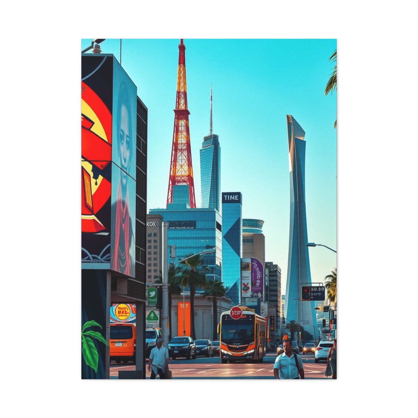 Supreme Los Angeles Art Collection Wall Art & Canvas Print