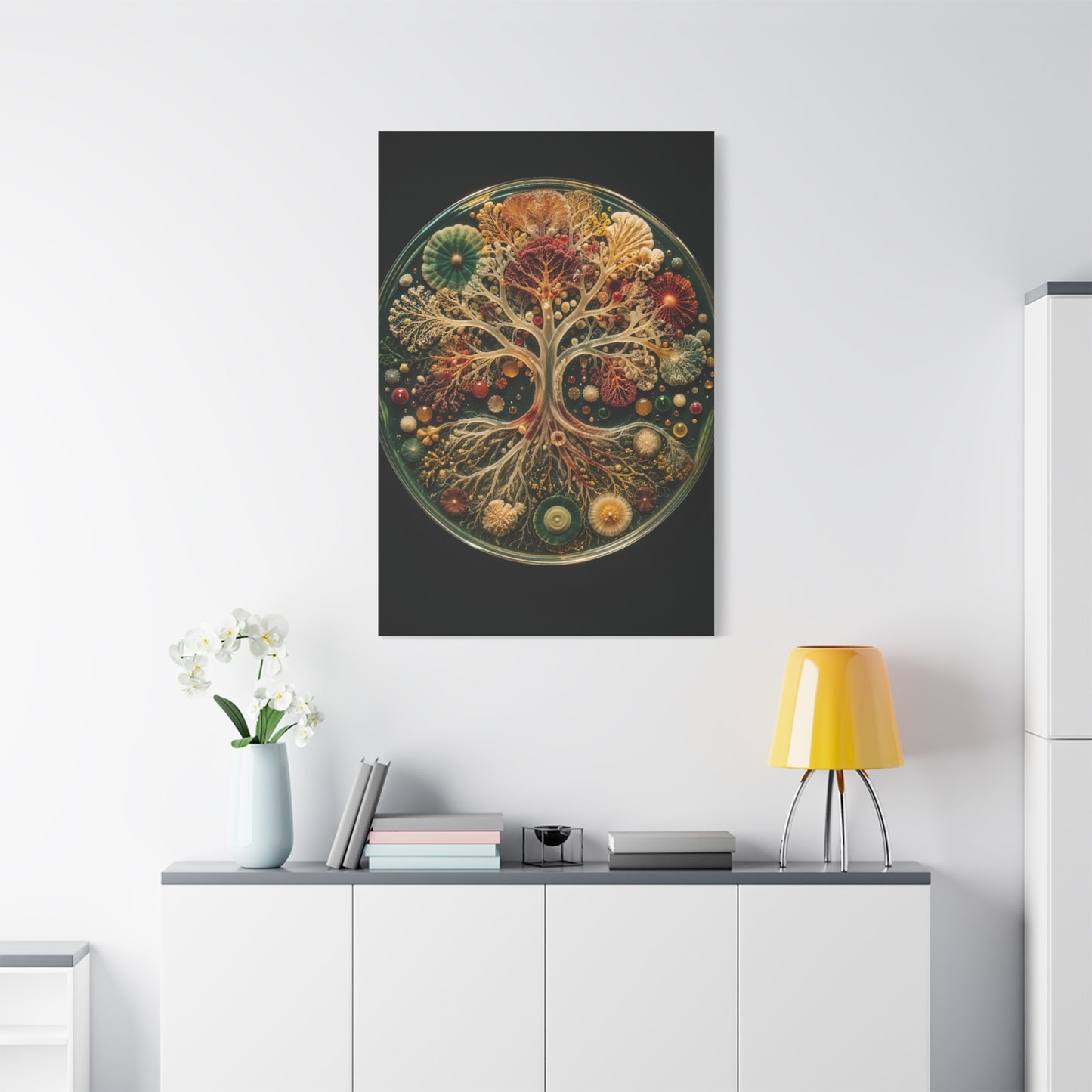 Agar Art Tree of Life Petri Study Wall Art & Canvas Print