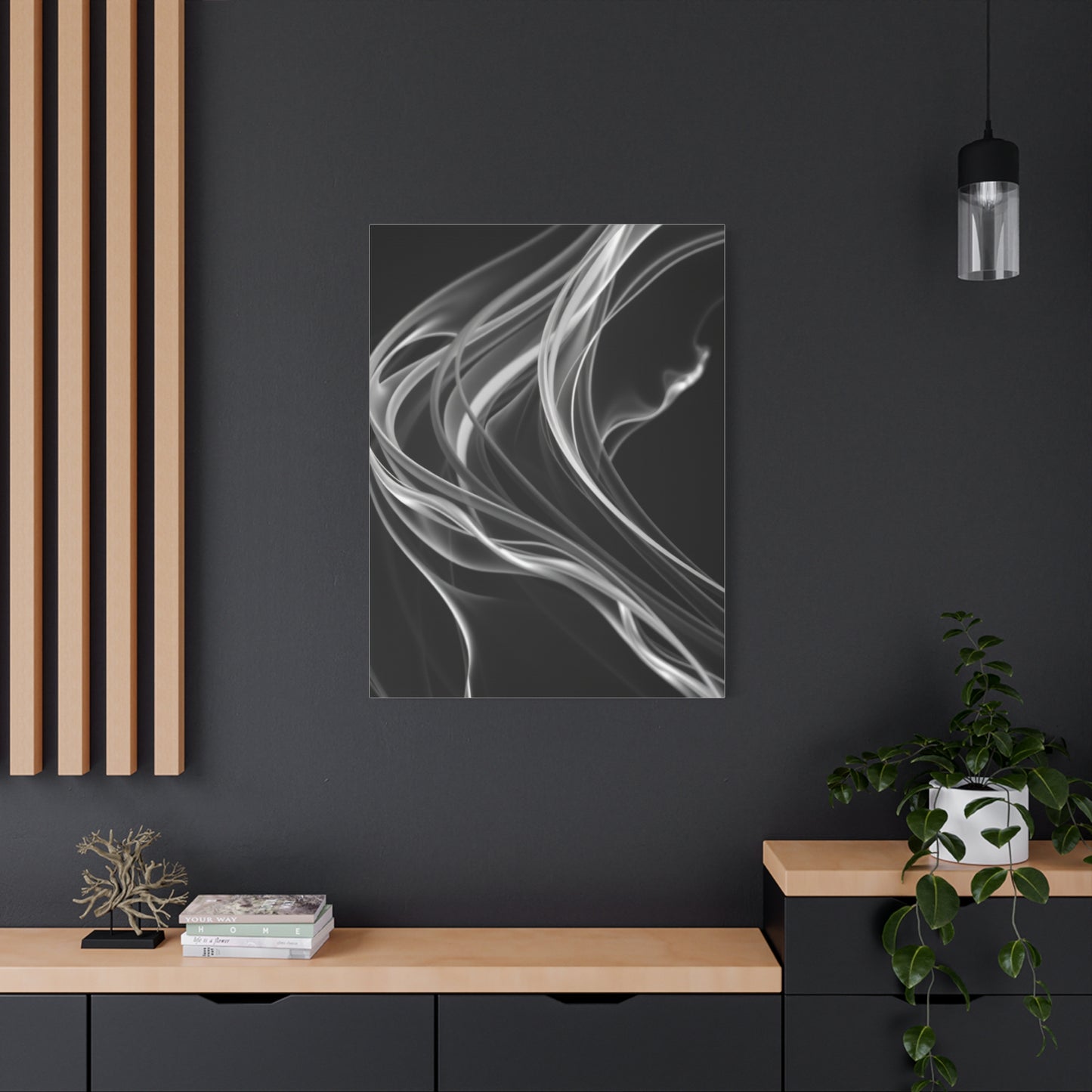 Vision Black and White Abstract Art Art Wall Art & Canvas Print