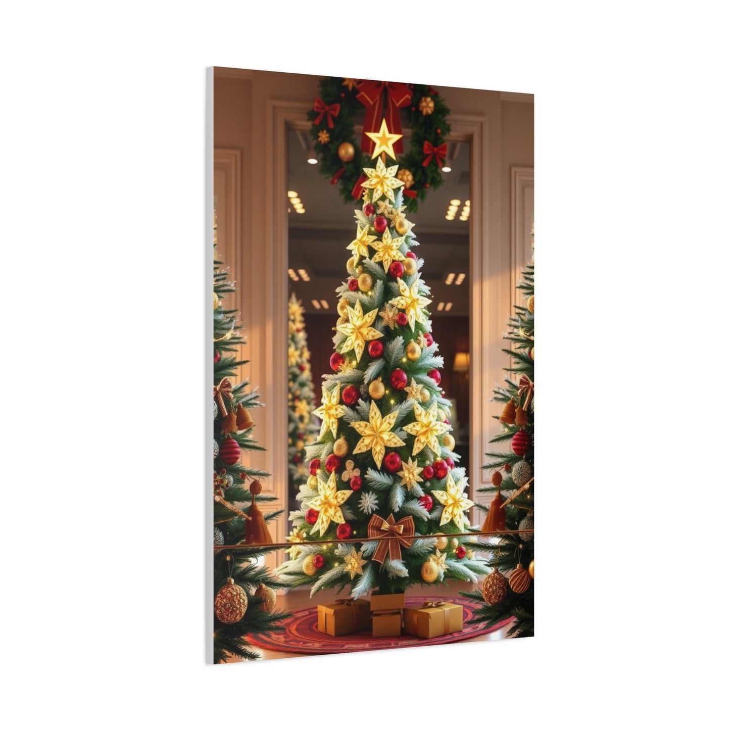 Supreme Christmas Trees & Wreath Art Collection Wall Art & Canvas Print