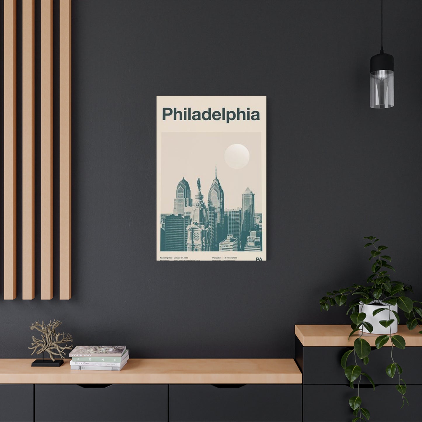 Philadelphia Pennsylvania Skyline Wall Art & Canvas Prints