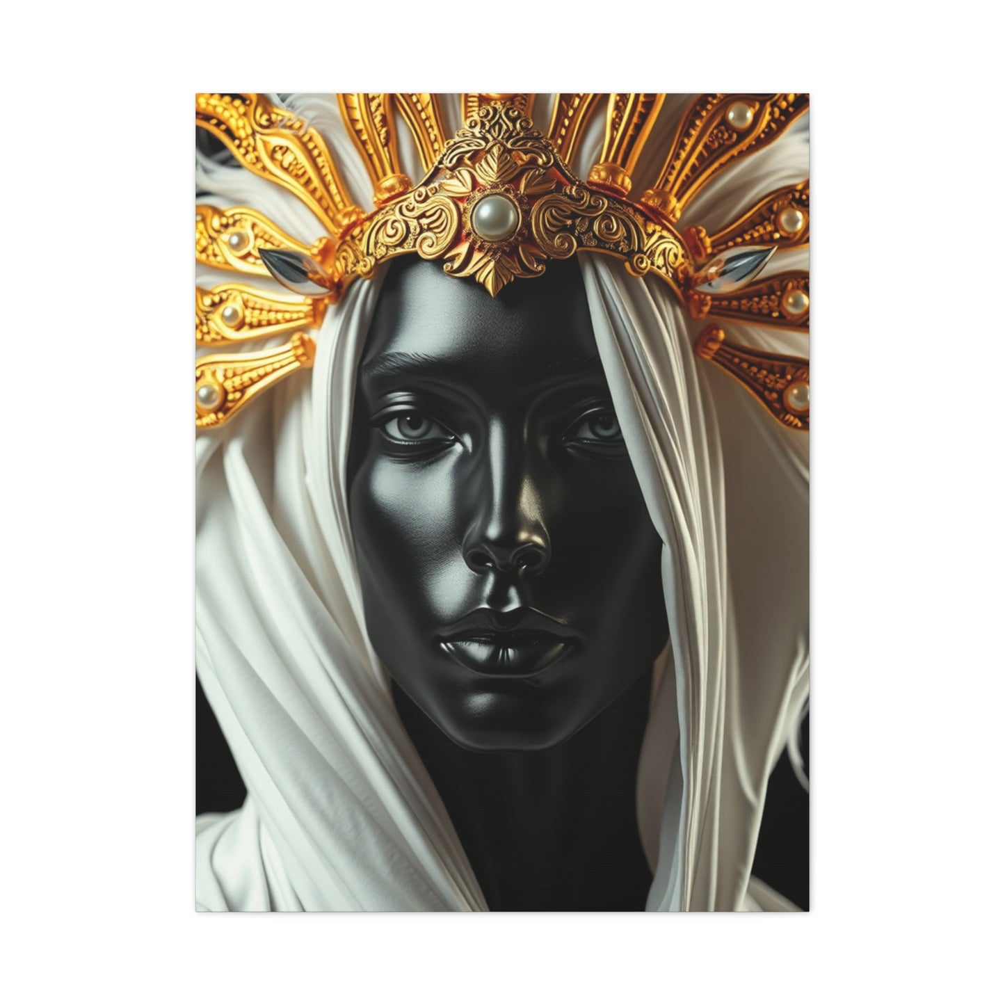Supreme Black White and Gold Art Collection Wall Art & Canvas Print