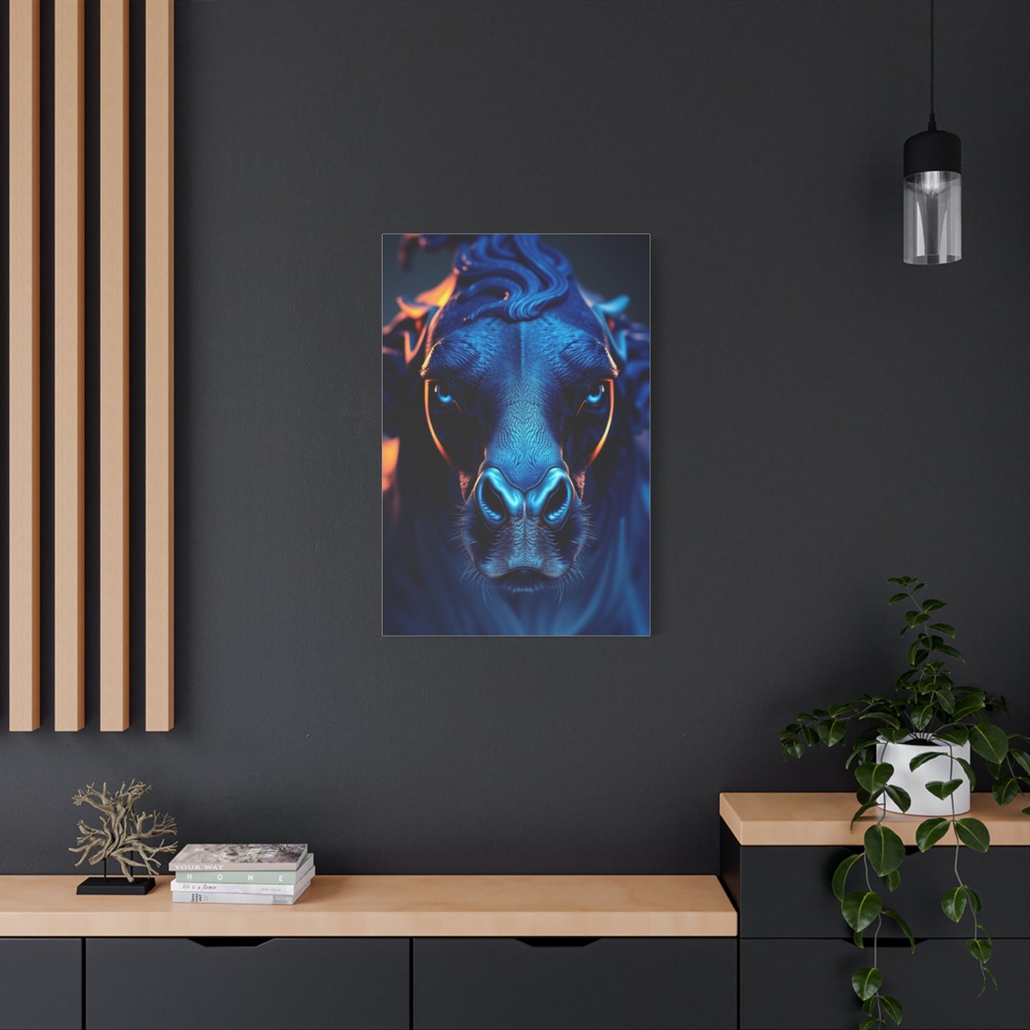 Supreme Navy Blue Art Collection Wall Art & Canvas Print
