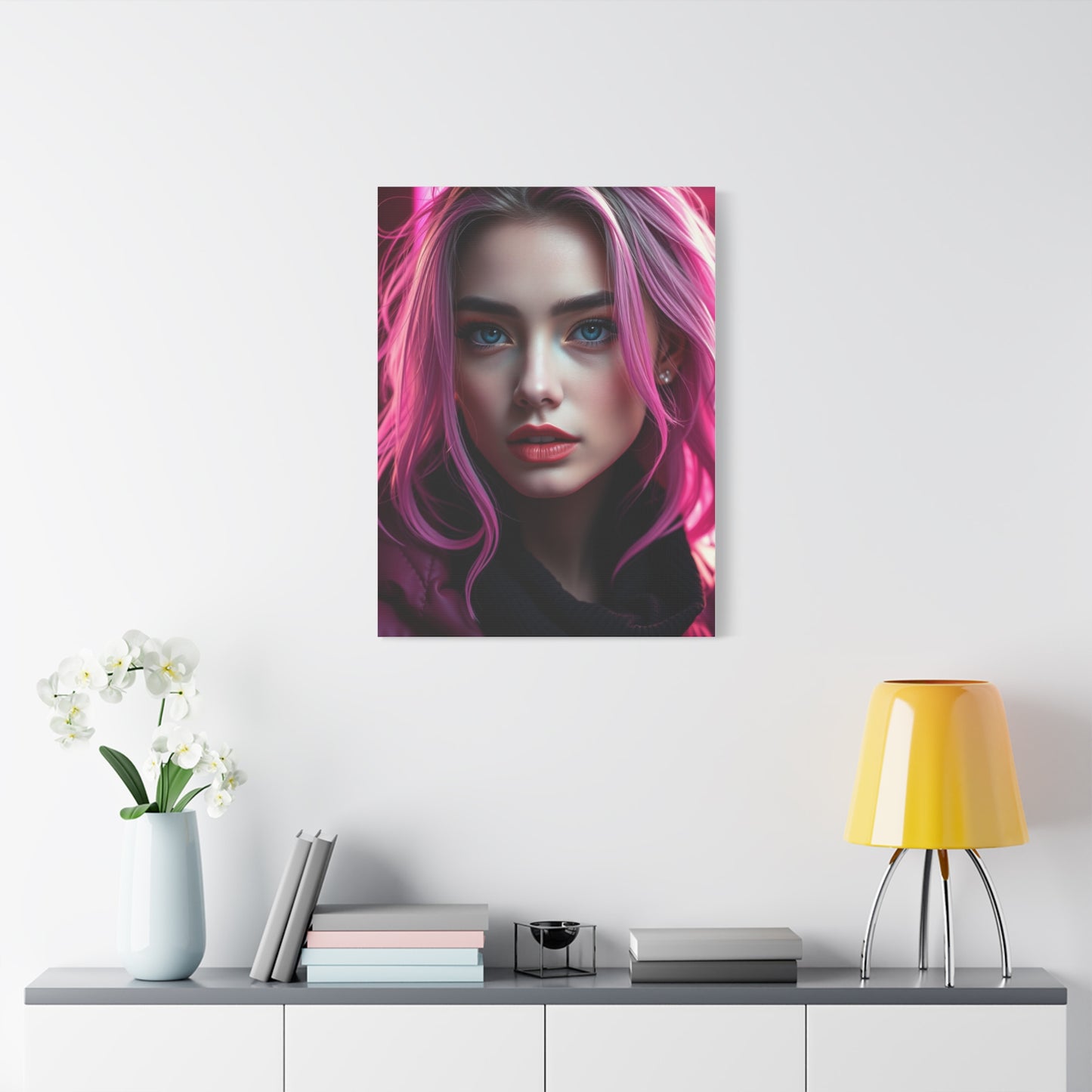 Chic Fuchsia Tapestry Wall Art & Canvas Print