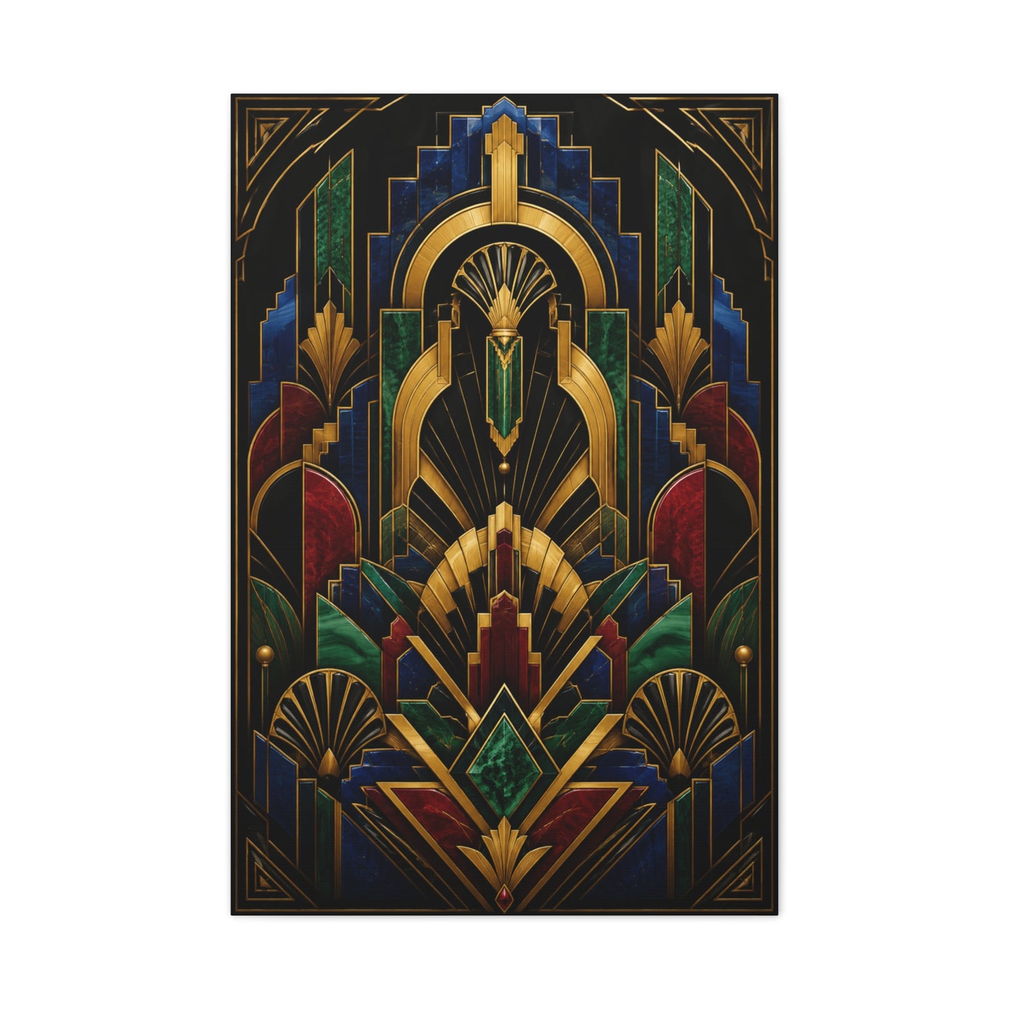 Neo Art Deco Jewel Geometry Wall Art & Canvas Print