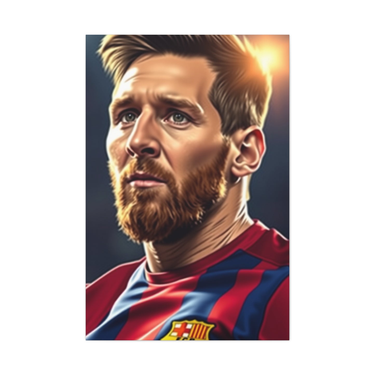 Majestic Messi Illustration Elegance Wall Art & Canvas Print