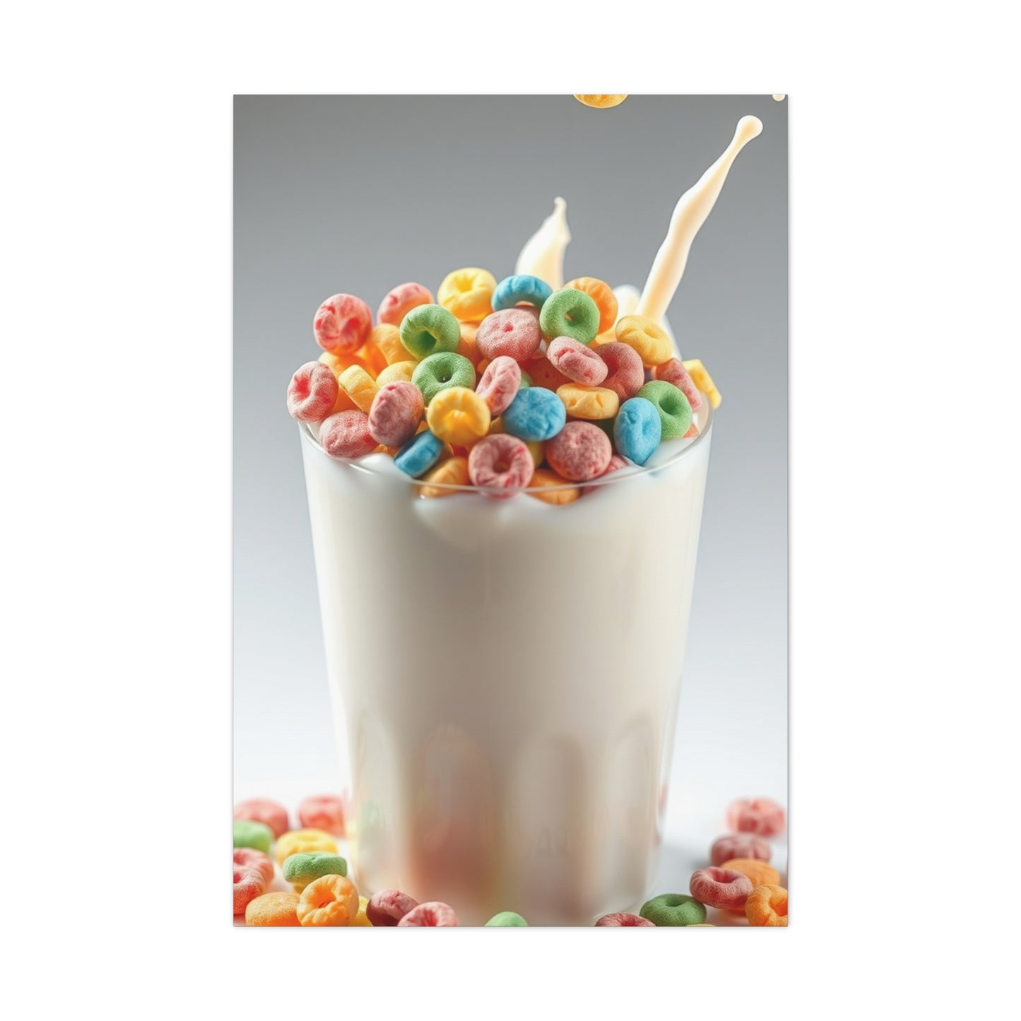 Vibrant Milky Confection Canvas Wall Art & Canvas Print