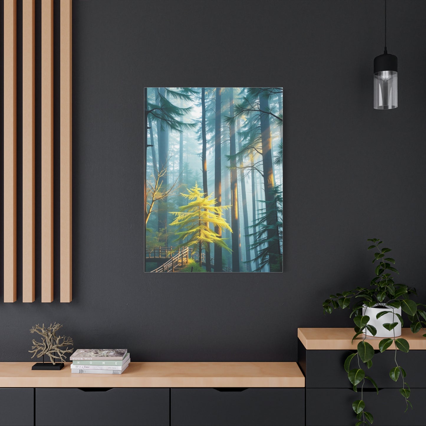 Leafy Tranquility Masterpiece Wall Art & Canvas Print