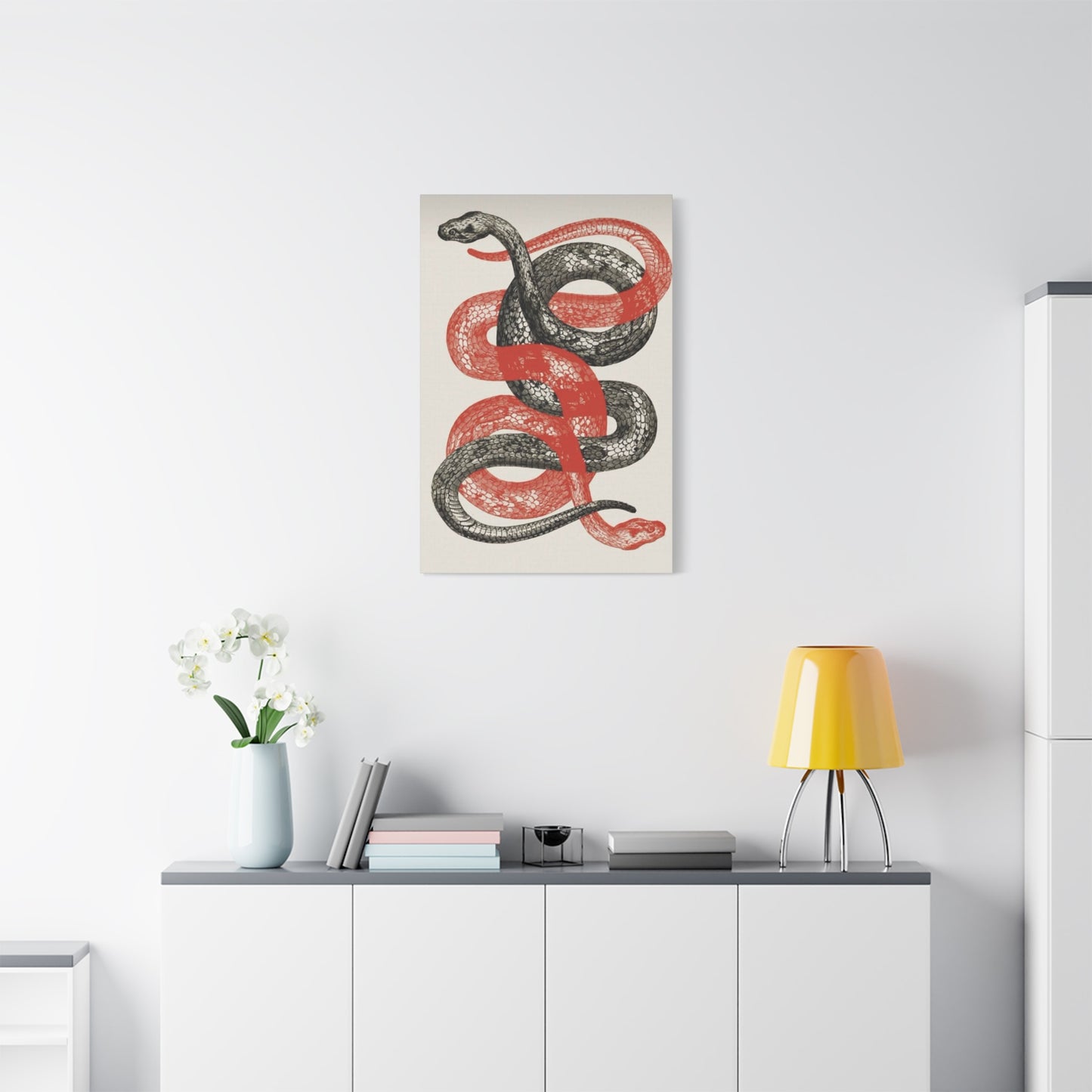 Red And Black Snake Wall Art & Canvas Prints