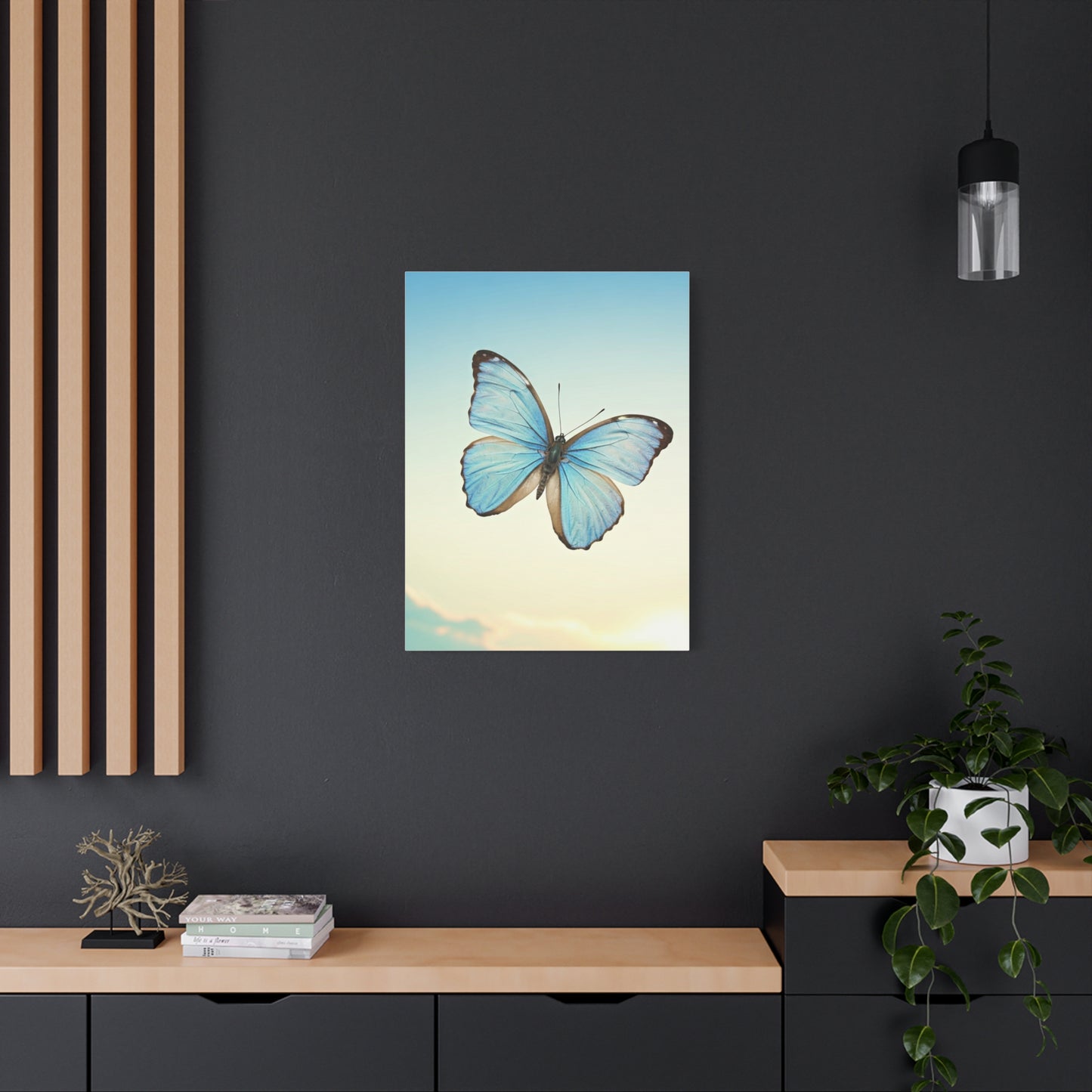 Blue Sky Butterfly Serenity Wall Art & Canvas Prints