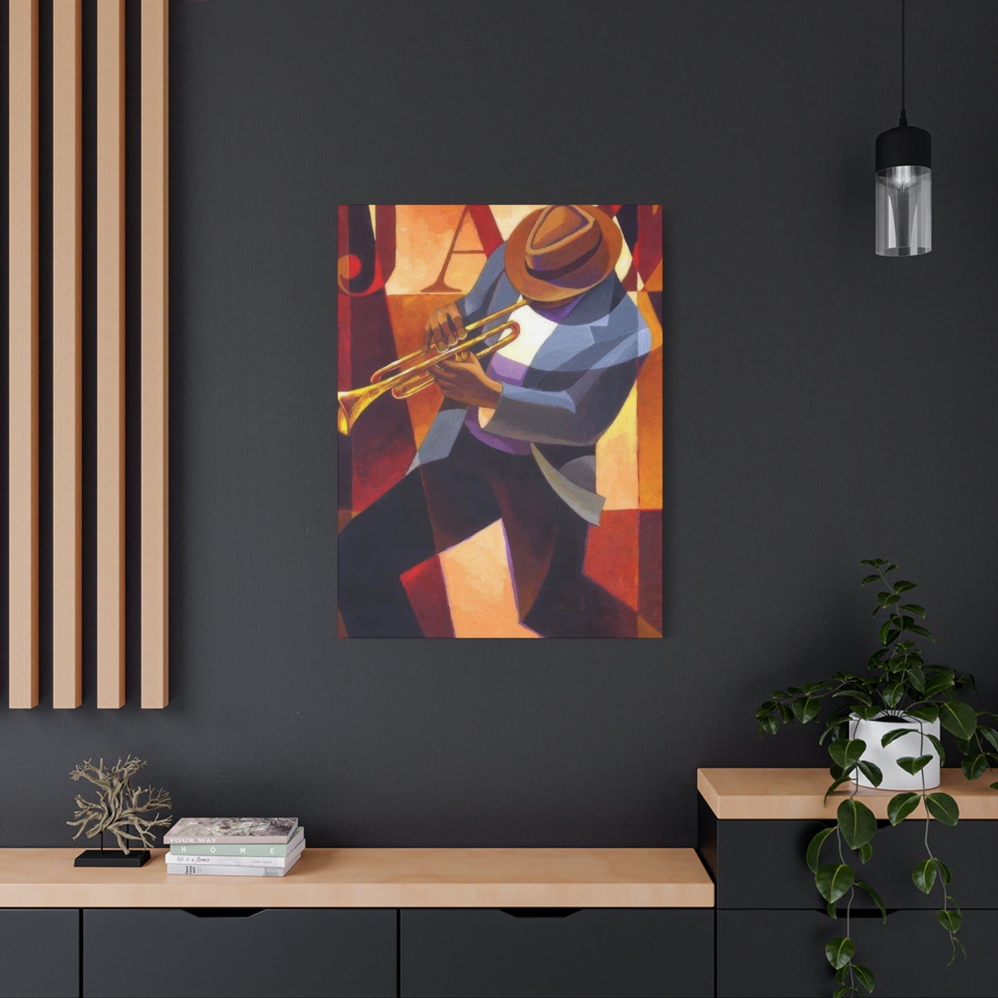 Man With Saxophone Deco Wall Art & Canvas Prints