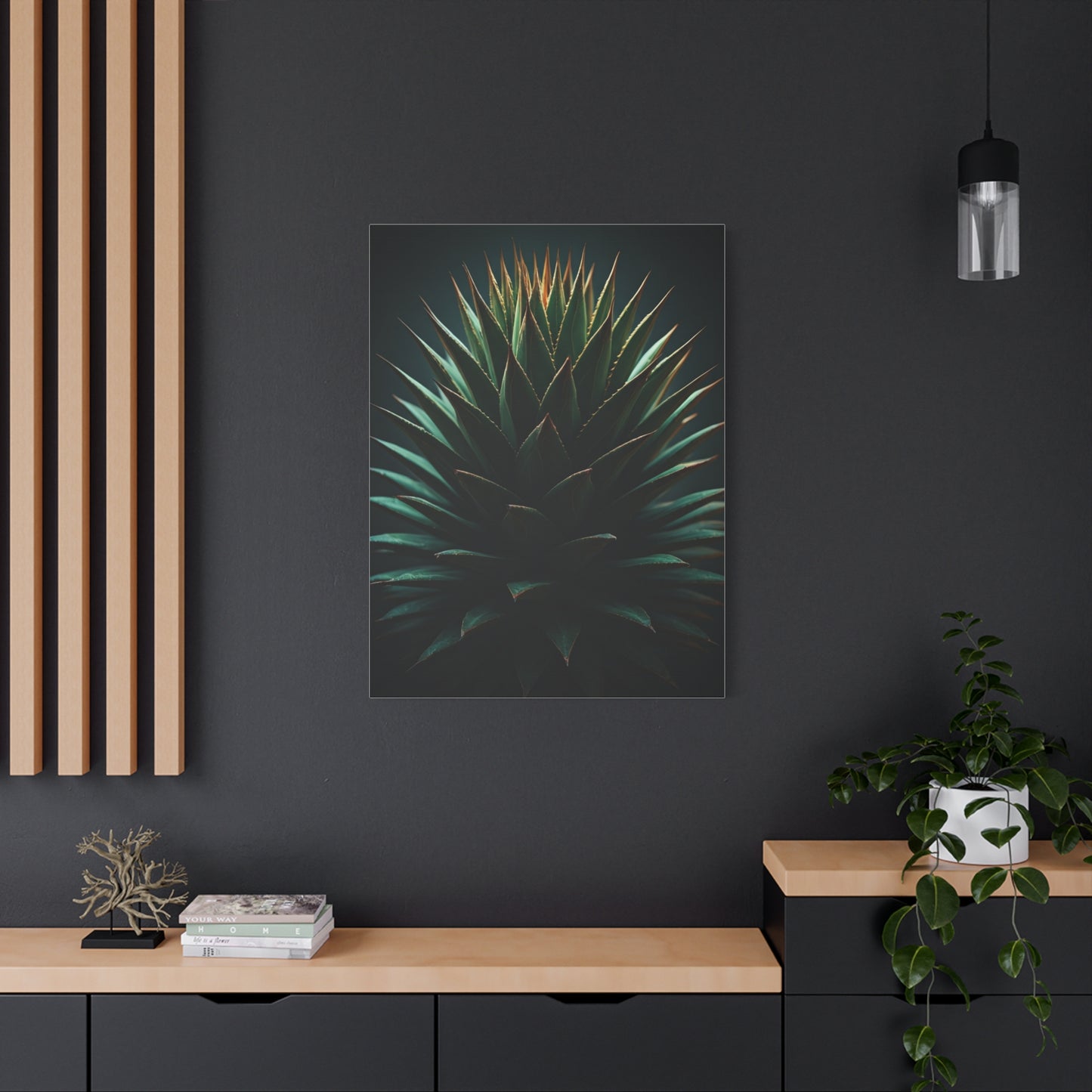 Desert Radiance Agave Sculpture Wall Art & Canvas Prints