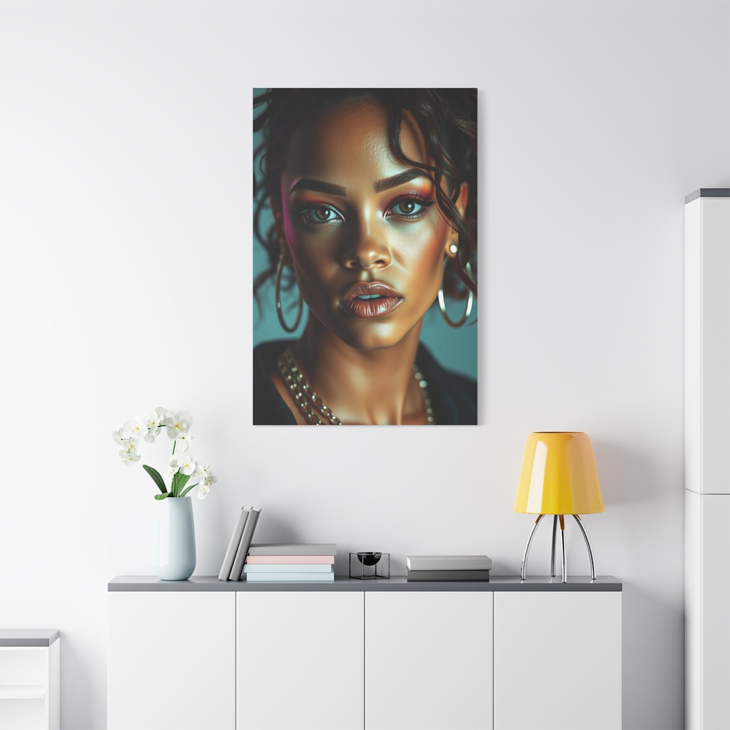 Ethereal Rihanna Portraits Canvas Wall Art & Canvas Print