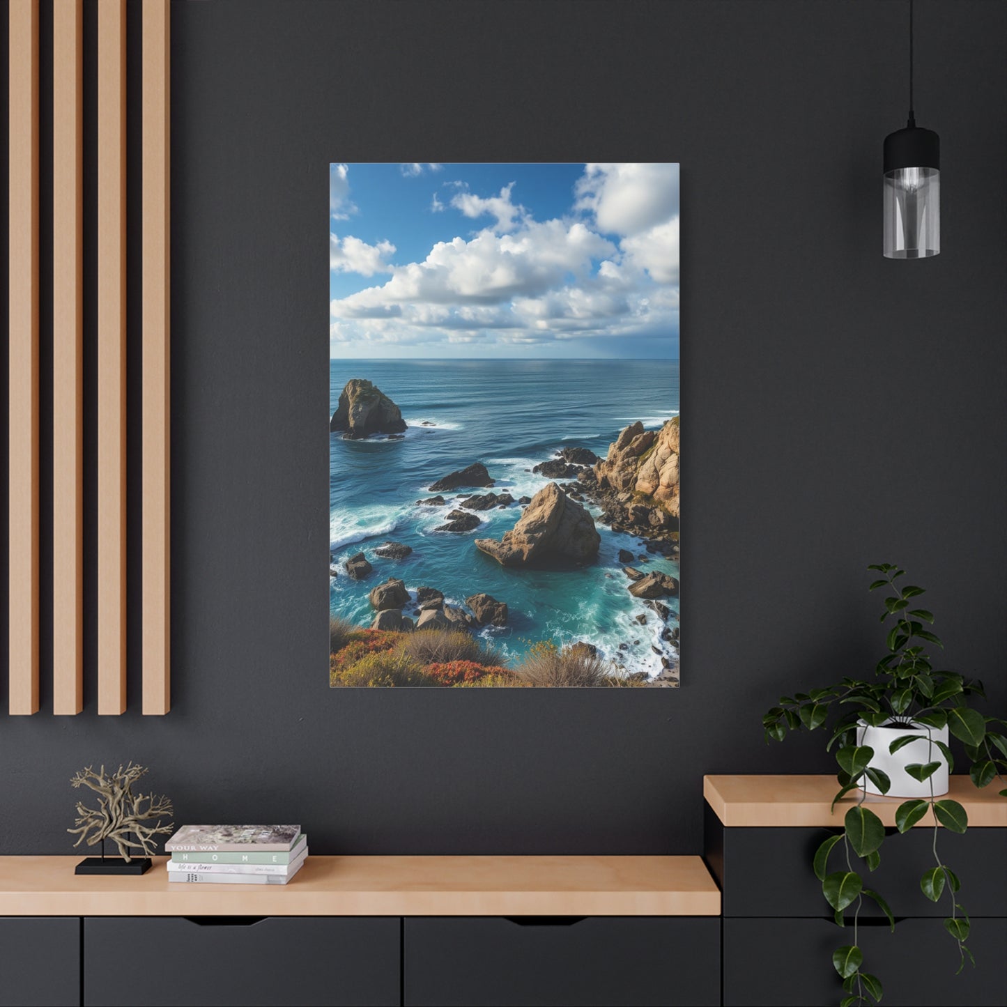 Luxe Maritime Horizon Wall Art & Canvas Print