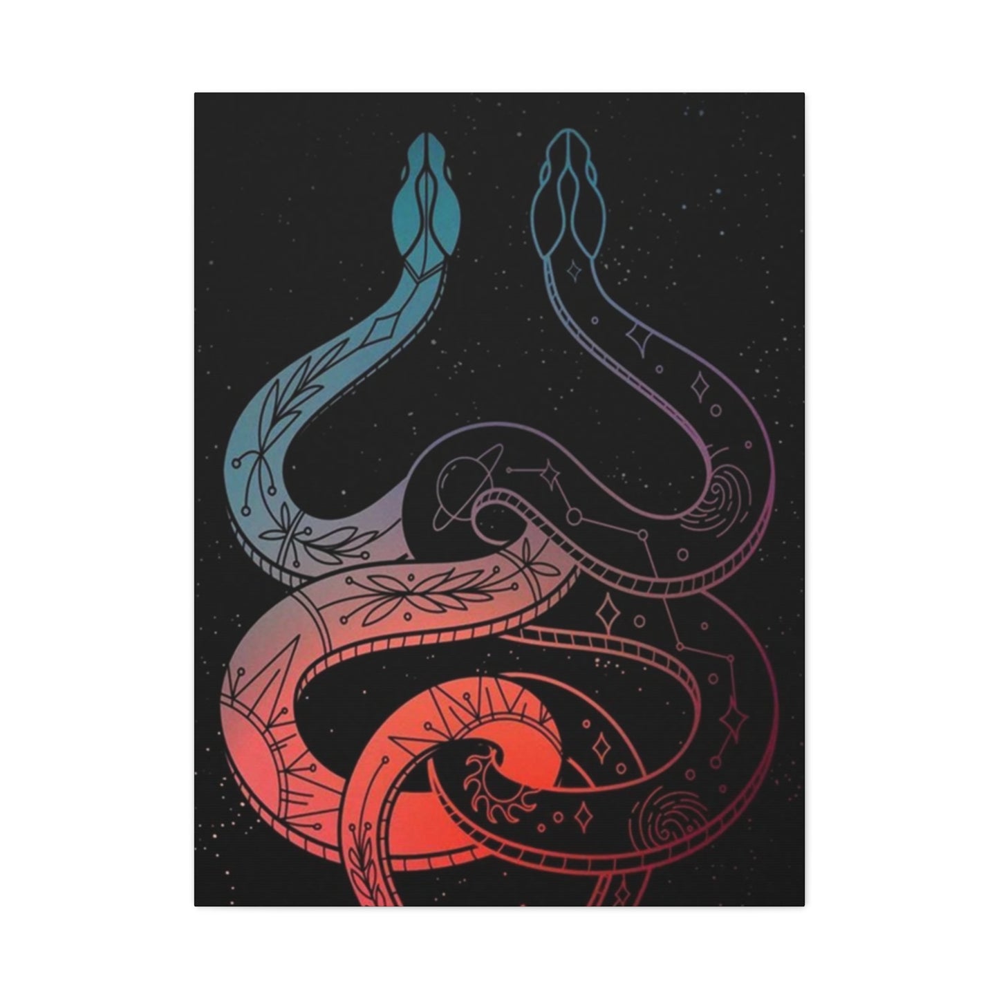 Two Snakes Poster Wall Art & Canvas Prints