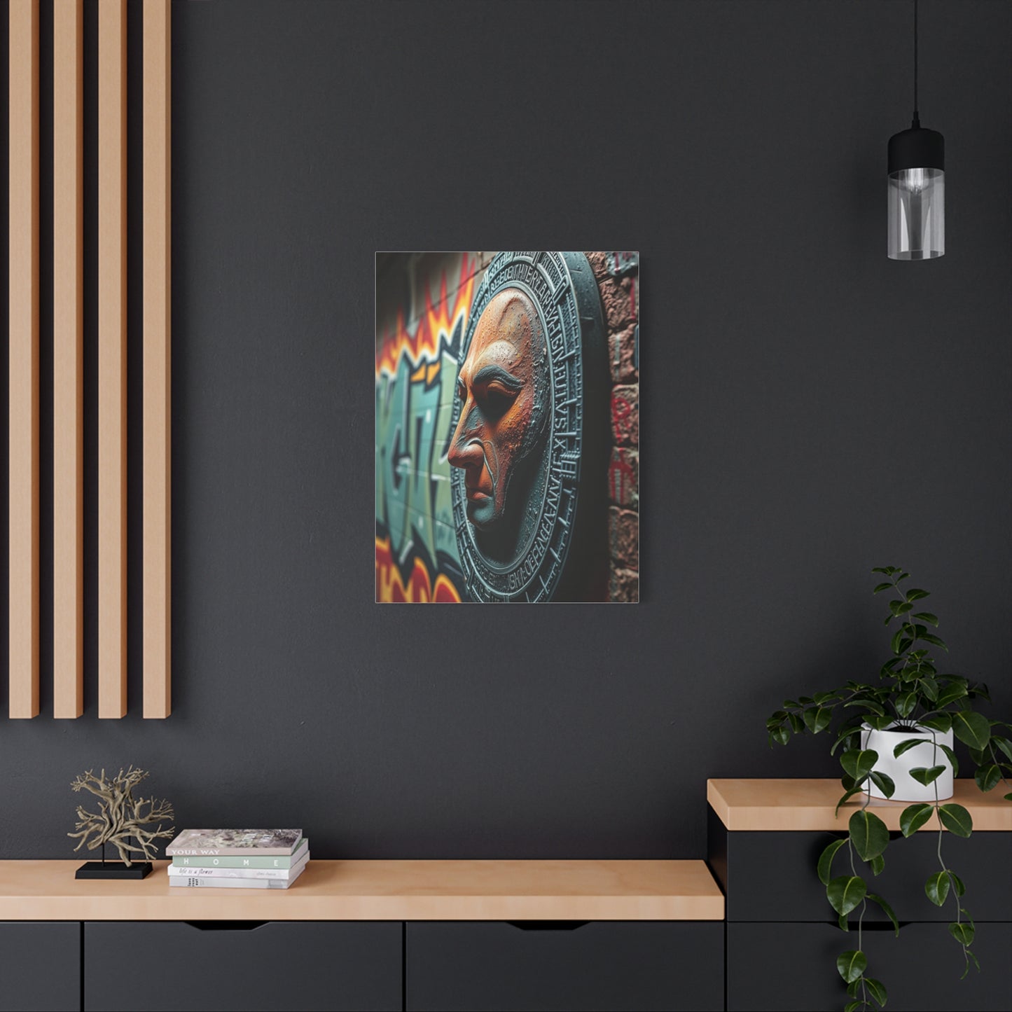 Polished Graffiti Illumination Wall Art & Canvas Print