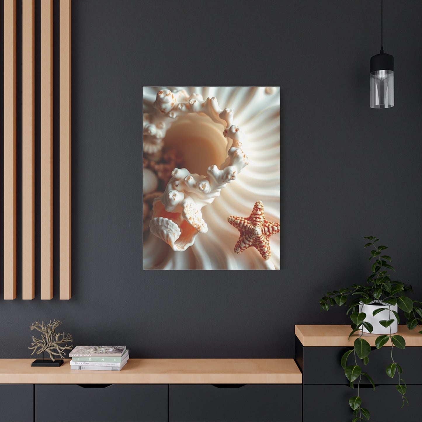 Sea Shell Art Refined Canvas Wall Art & Canvas Print