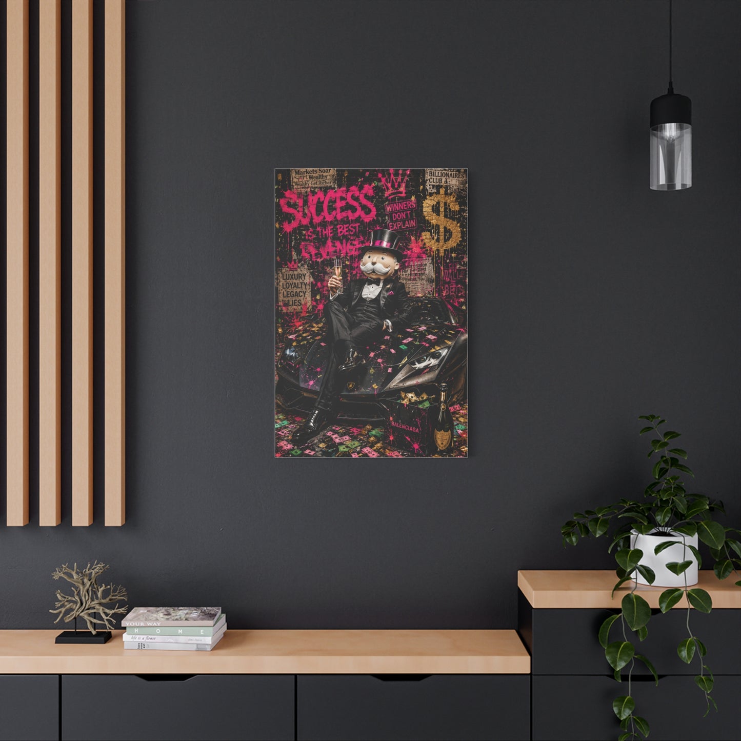 Luxury Street Pop Billionaire Rebel Street Wall Art & Canvas Print
