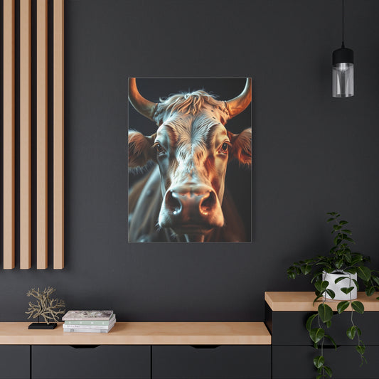 Bovine Elegance Canvas wall art & canvas print