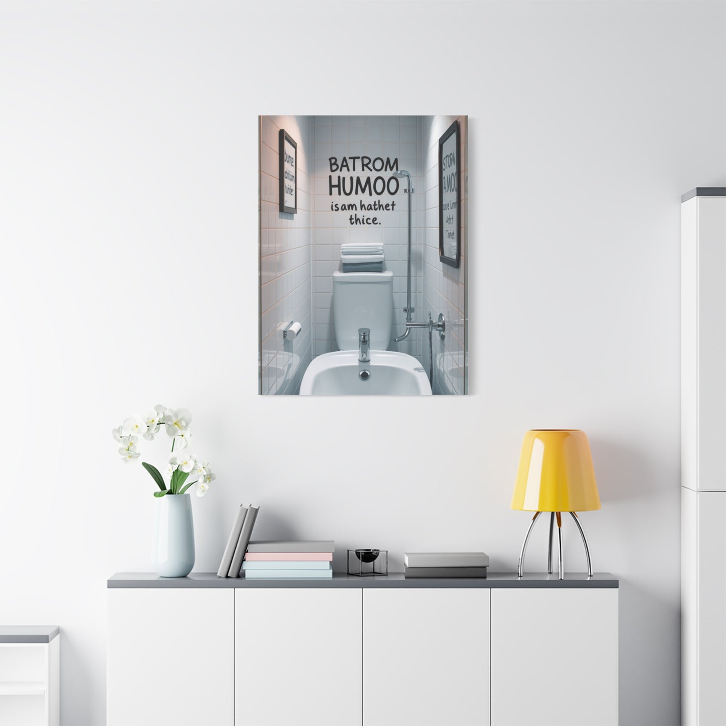 Masterpiece Bathroom Humor Art Vision Wall Art & Canvas Print