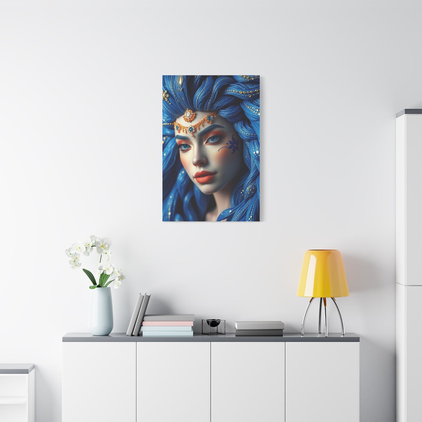 Blue & Gold Art Luxury Canvas Wall Art & Canvas Print