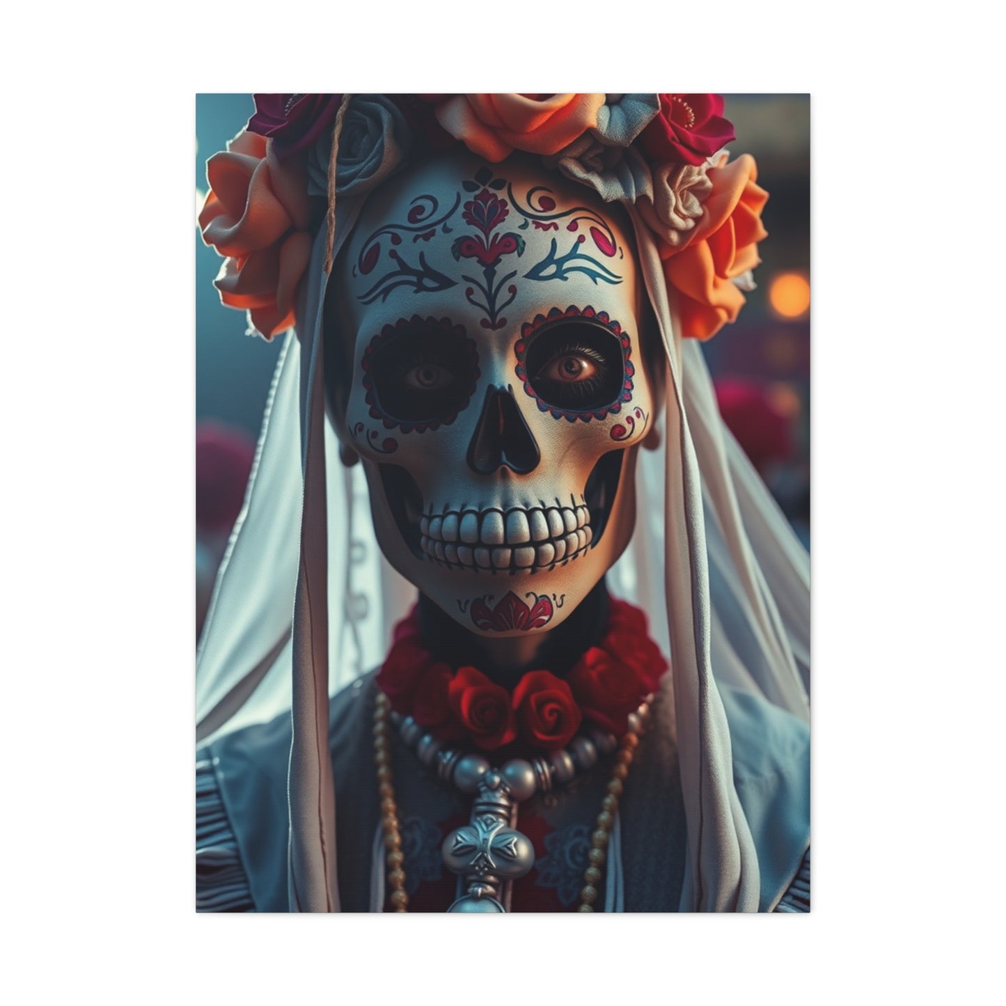 Vision Día de los Muertos Art Art Wall Art & Canvas Print