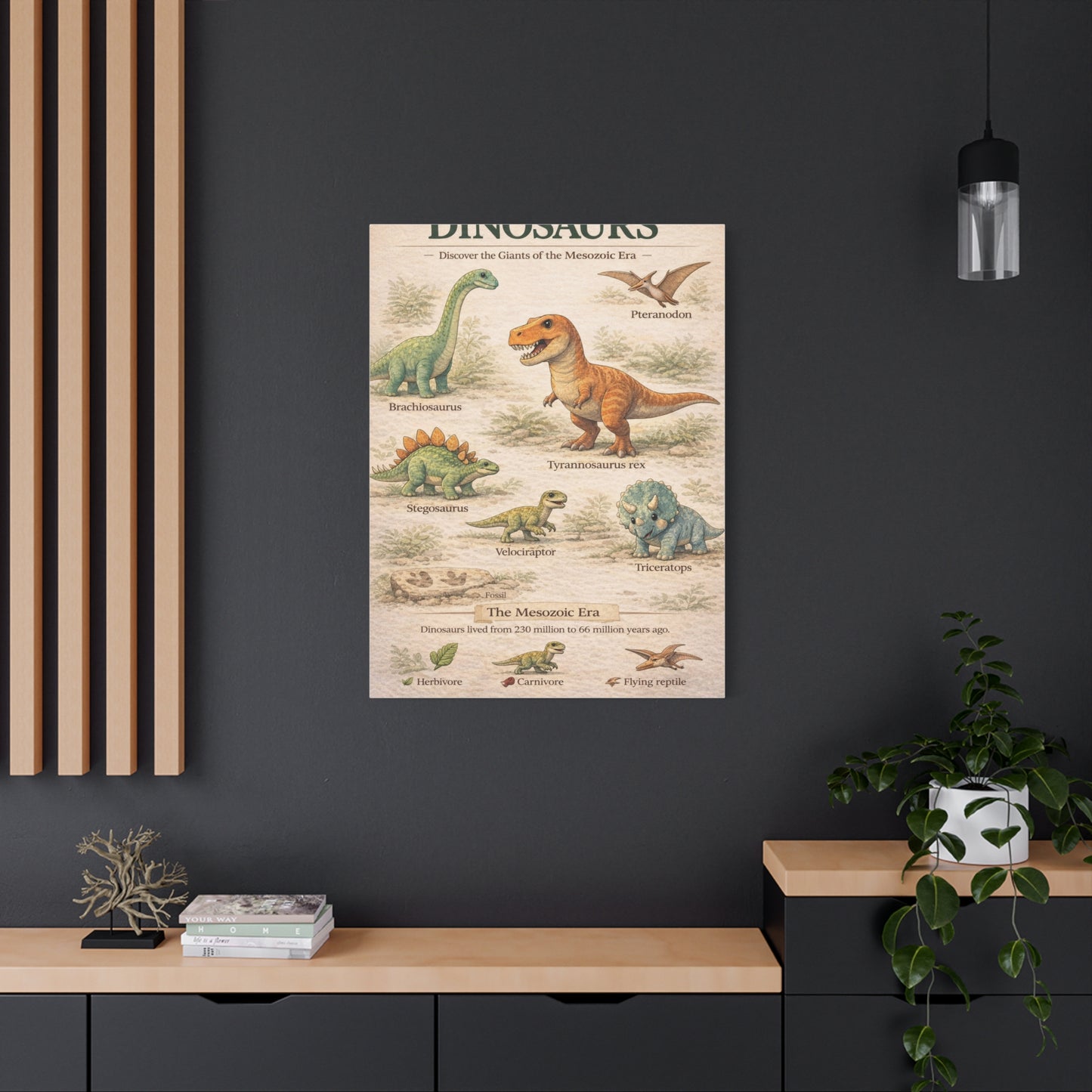 Dinosaur Discovery Museum Poster Wall Art & Canvas Print
