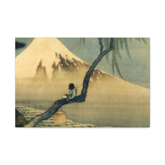 Katsushika Hokusai Boy On Mount Fuji Wall Art & Canvas Prints