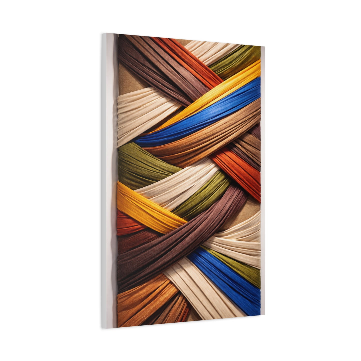 Dimensional Wrapped Fabric Bands Wall Art & Canvas Print