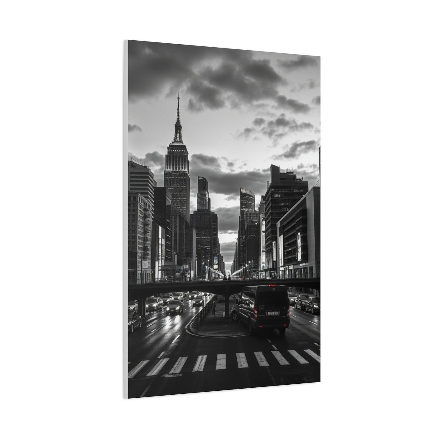Black & White Cityscapes Art Refined Canvas Wall Art & Canvas Print
