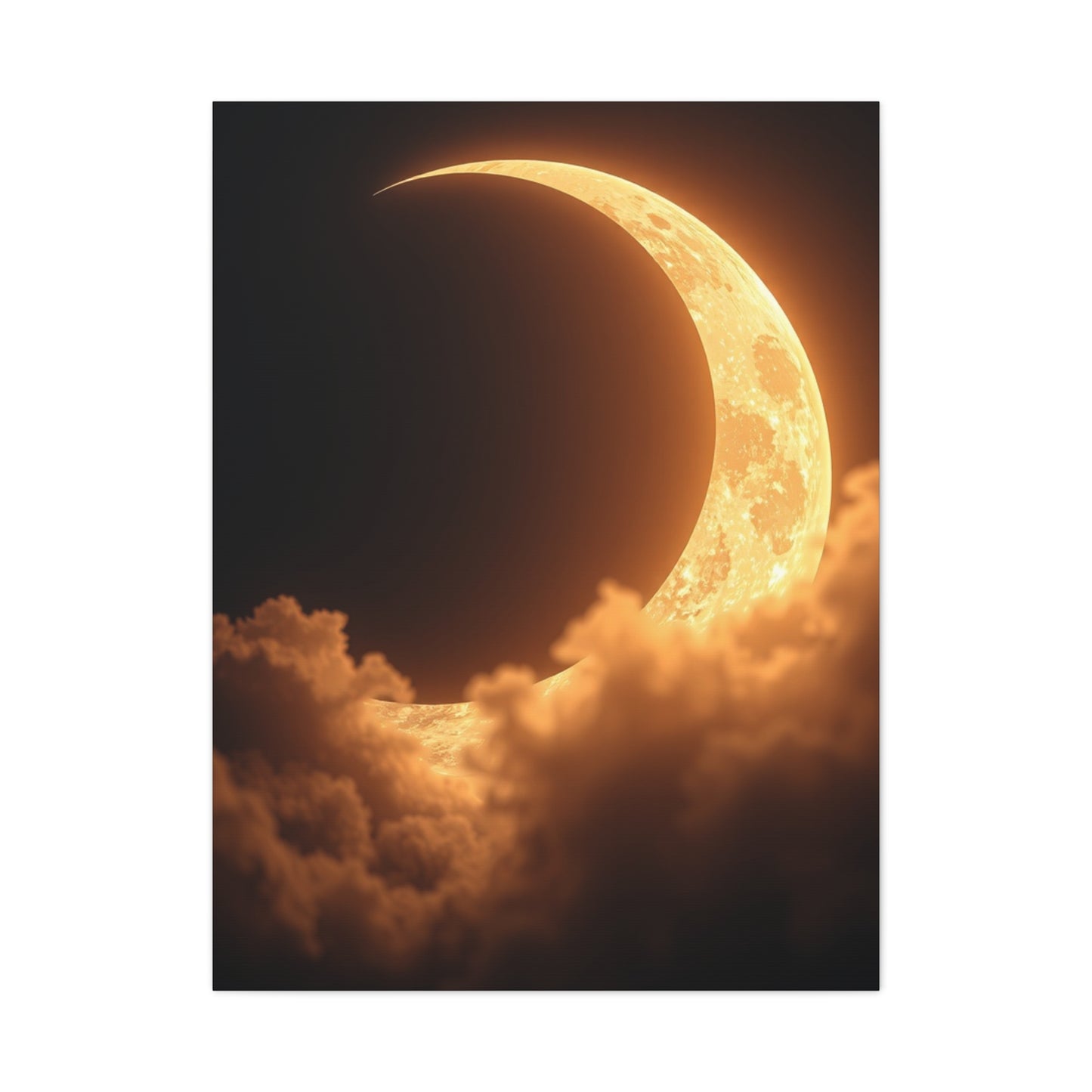 Crescent Moon Art Luxury Canvas Wall Art & Canvas Print