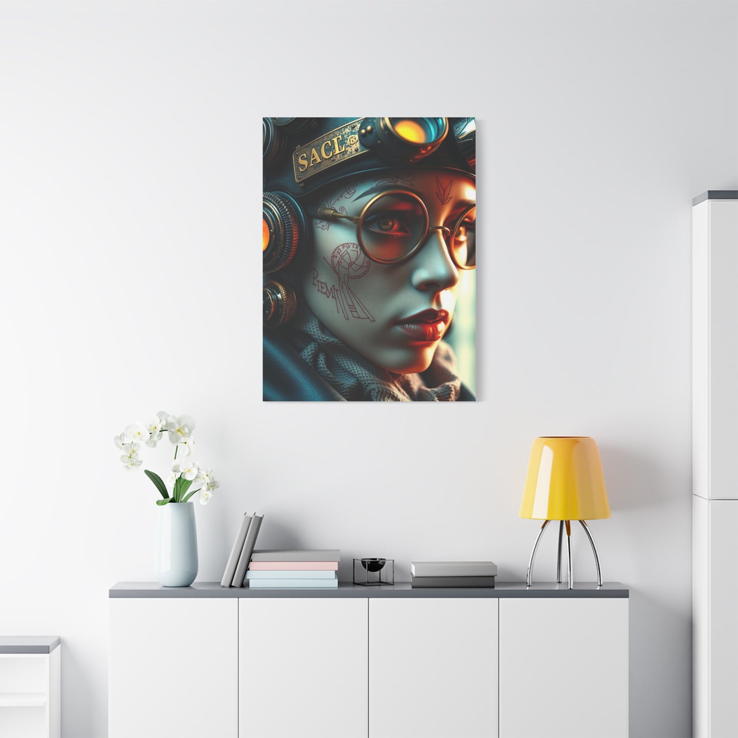 Retro-Futurist Opulence Art wall art & canvas print